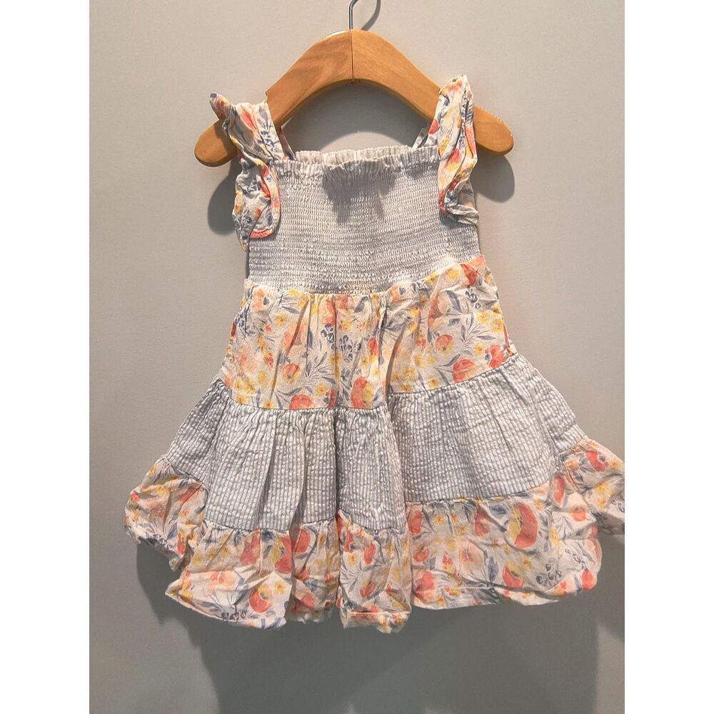 Toddler Girls Tommy bahama summer ruffle vacation dress- 12m